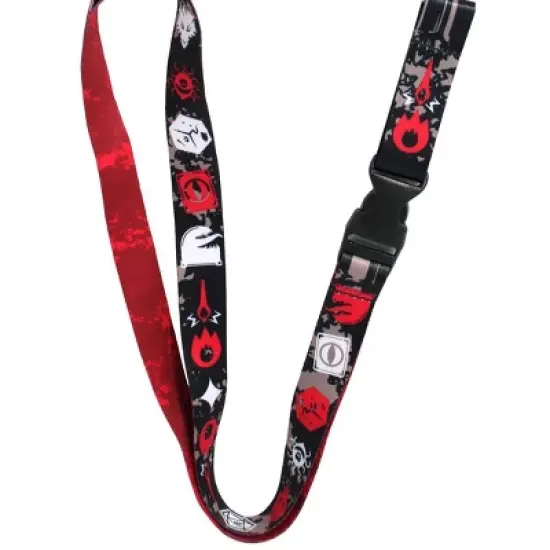 Dungeons and Dragons Lanyard ID Badge Holder Lanyard w/ Beholder Rubber Pendant image {2}