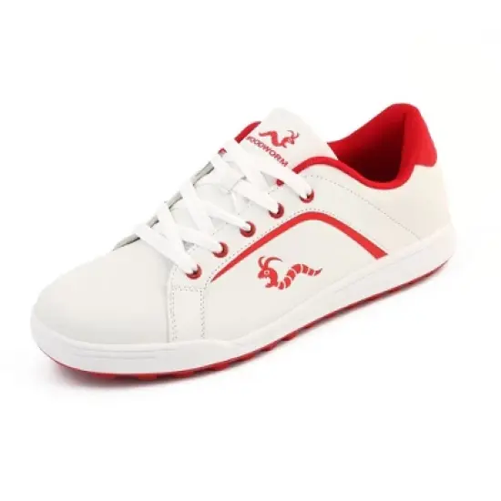 Woodworm Golf Surge V3 Mens Golf Shoes White/Red image {5}
