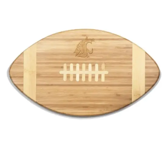 NCAA Washington State Cougars Touchdown! Football Cutting Board & Serving Tray - Brown image {3}
