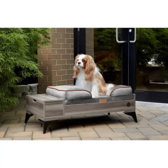 TailZzz Wyatt Wooden Pet Bed with Mattress Elevated Pet Bed  Wooden Pet Bed with Storage  Greenguard Gold Certified Wooden Pet Bed image {7}