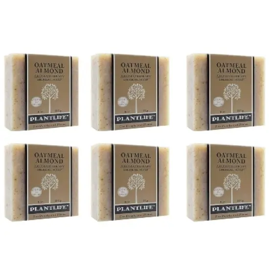 Plantlife Oatmeal Almond Bar Soap Multipack &ndash; Moisturizing, Soothing, Handcrafted, Plant-Based &ndash; Made in California, 4oz Each image {5}