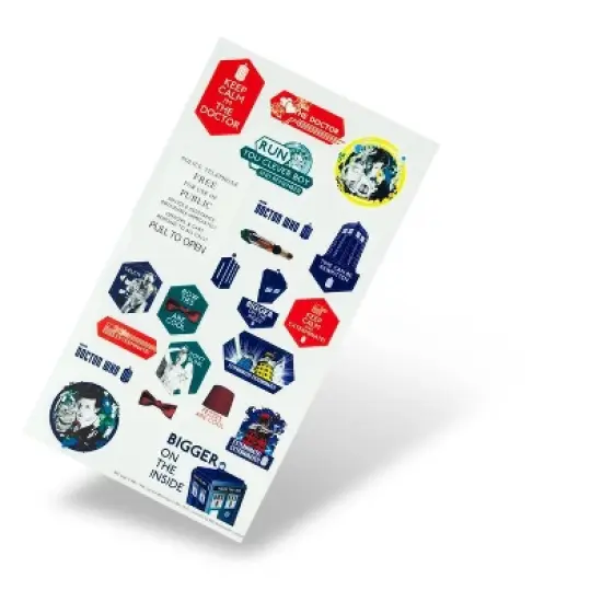 Se7en20 Doctor Who Assorted 22-Piece Sticker Sheet Set image {2}