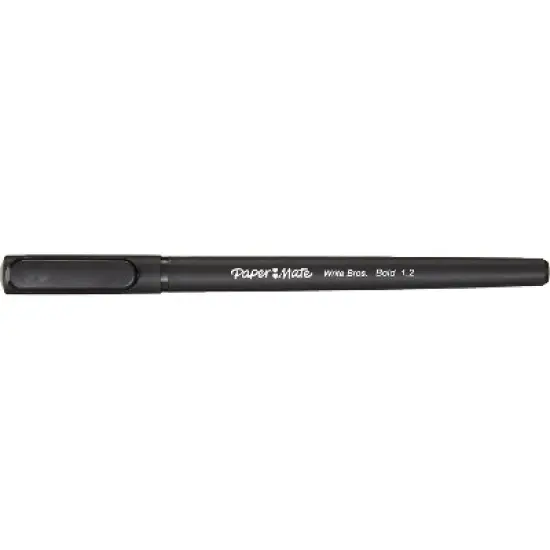 Paper Mate Write Bros. Ballpoint Pen Bold Point Black Ink Dozen (2124520) image {4}