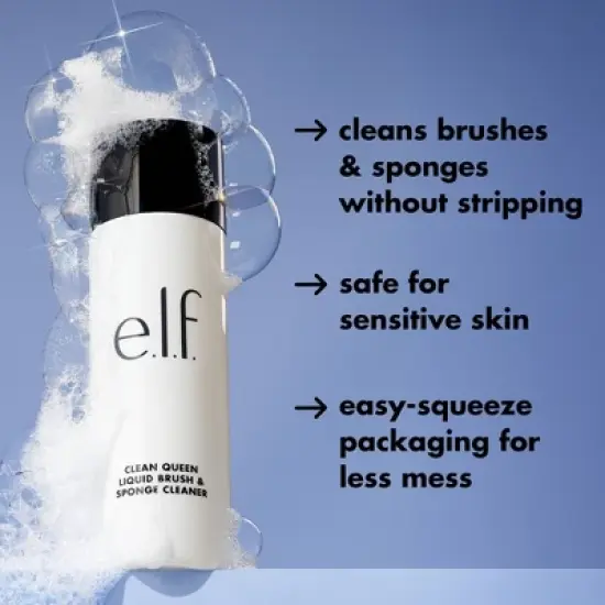 e.l.f. Clean Queen Liquid Brush & Sponge Cleaner - 4.1 fl oz image {3}
