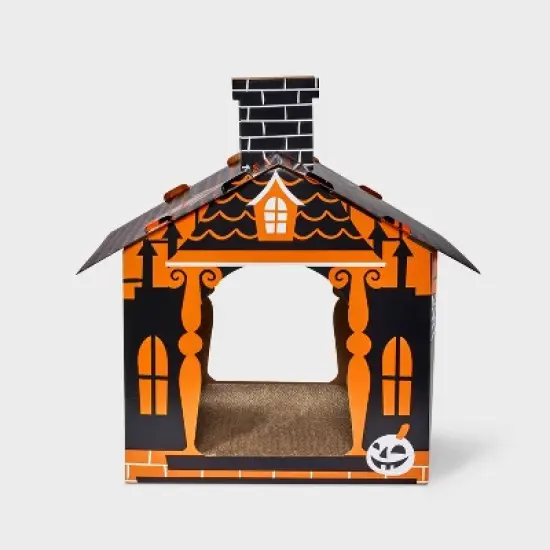 Halloween Haunted House Cat Scratcher House - 18.5" - Boots & Barkley&trade; image {1}