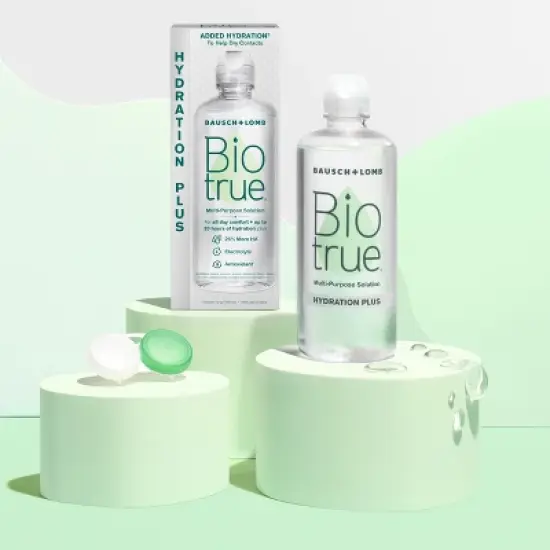 Biotrue Hydration Plus Contact Solution for Hydrating Lens Care - 10 fl oz image {1}