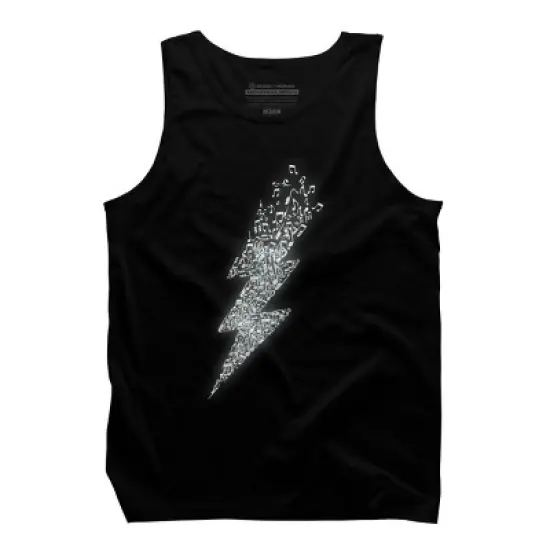 Men's Design By Humans Electro Music By radiomode Tank Top image {4}