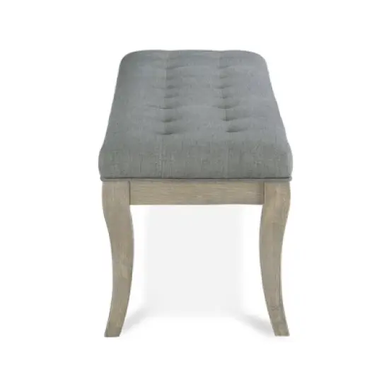 Adina Rectangular Tufted Bench Taupe - Dorel Living image {2}