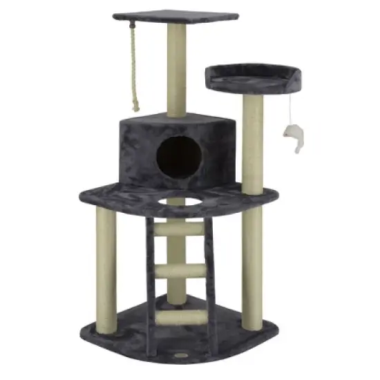 Go Pet Club 48" Classic Cat Tree Condo with Sisal Covered Posts F08 image {2}