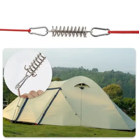 Unique Bargains Rope Buckle Tensioner Silver Tone 4 Pcs image {1}