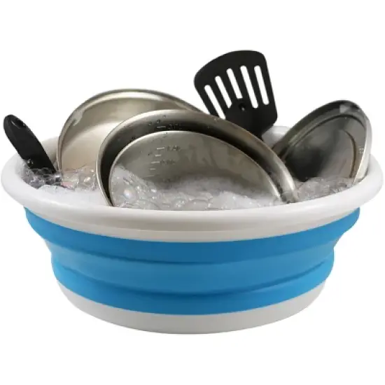Coghlan's Camping Outdoor Collapsible Sink - White/Blue image {2}