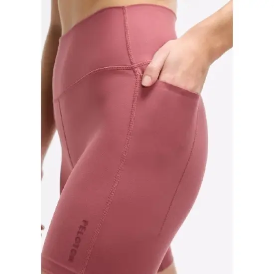 Peloton Women's Cadent High Rise Pocket Bike Short 7", Roan Rouge image {3}