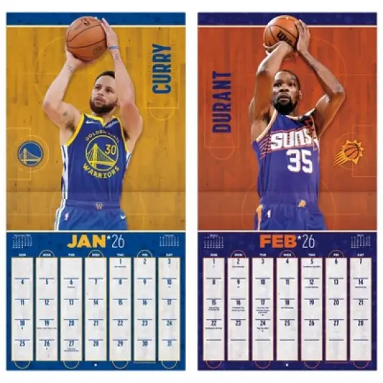 NBA 2026 Superstars 12"x12" Wall Calendar image {5}