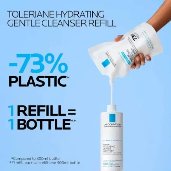 La Roche Posay Toleriane Hydrating Facial Cleanser - Refill - 13.52 fl oz image {5}