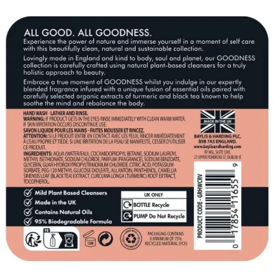 Baylis & Harding Goodness Hand Wash image {1}