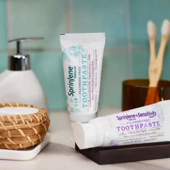 SprinJene Natural FF Toothpaste - 3.5oz image {5}