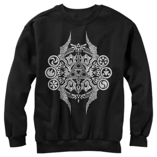Men's Nintendo Legend of Zelda Triforce Design Sweatshirt image {2}