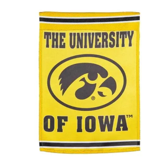 Embossed Suede Flag, House Size, University of Iowa image {2}