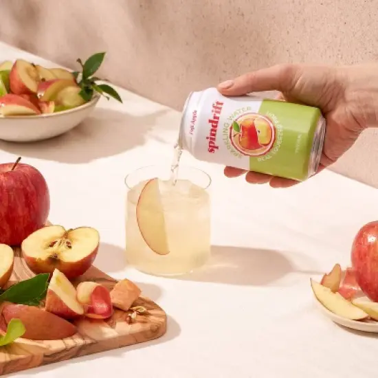 Spindrift Fuji Apple Sparkling Water - 8pk/12 fl oz Cans image {4}