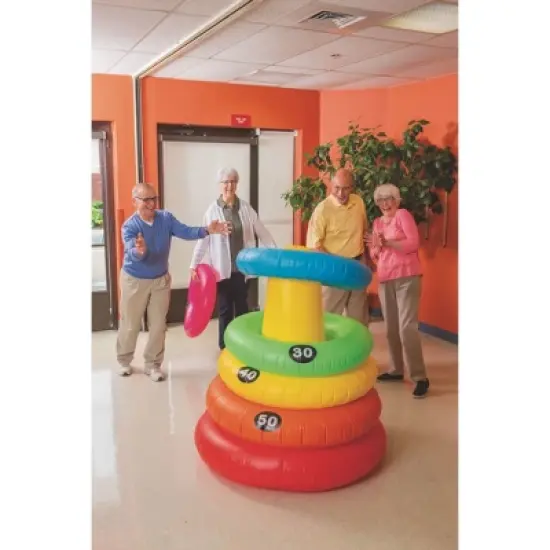 Swimline Giant Inflatable Ring Toss 46-3/4inx54in image {3}