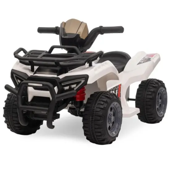 Kids 6V ATV 4 Wheeler, Ride on Toy Car for Toddlers Boys & Girls w/1.8 Mph Max Speed, Music, Wear-Resistant Wheels, Kids Electric Cars for 3-8 image {10}