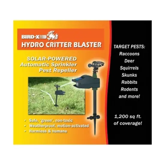 Solar Powered Motion Activated Hydro Animal Sprinkler Repeller - Bird-X image {2}