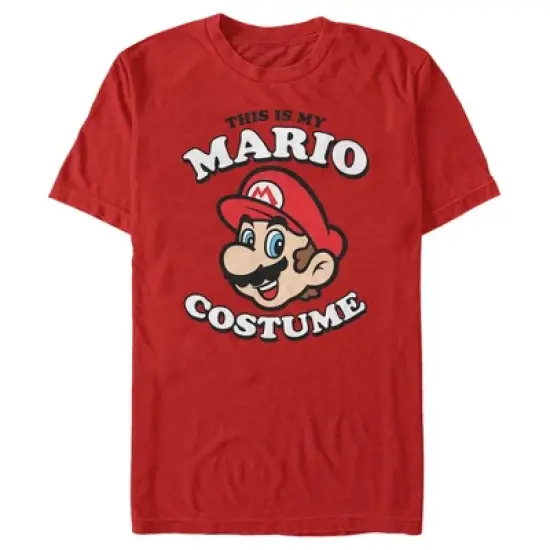 Men's Nintendo This is my Mario Costume T-Shirt image {4}