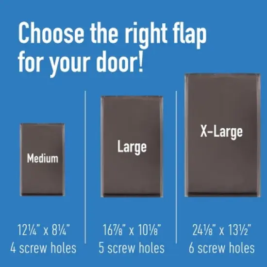 Evergreen Pet Supplies Large Replacement Dog Door Flap - Fits Petsafe Freedom - Flexible Doggy Door Flap for Small, Medium, and Large Dogs and Cats - Weather Resistant and Easy to Install image {3}