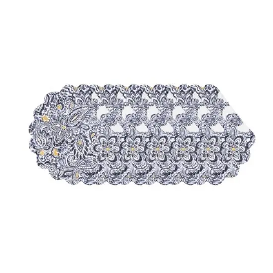 C&F Home Serena Round Placemats Set of 6, 17" image {1}