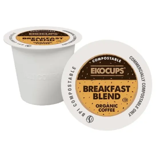EkoCups Organic Breakfast Blend Compostable Coffee Pods image {2}