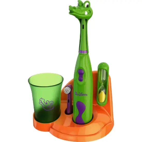 Brusheez Snappy the Croc Children's Electronic Kids Toothbrush Set image {1}