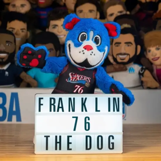 Bleacher Creatures Philadelphia 76ers Franklin Hardwood Classics 10" Mascot Plush Figure (Black Uniform) image {1}