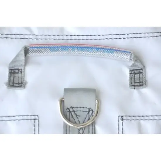 Moose Supply Vinyl Sand Bag Cover Extra Durable Strong PVC to Anchor Inflatables, Tents and More, 21"x21" 50 Pound Capacity, White 10 Pack image {2}