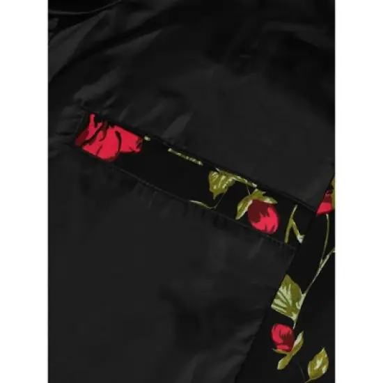 Lars Amadeus Men's Prom Floral Slim Fit One Button Lightweight Prom Suit Blazer Jacket image {4}