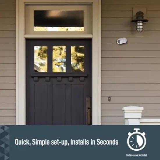 Sabre Fake Security Camera: Indoor & Outdoor Home Security Accessory, Adjustable Mount, White, Requires 2 AA Batteries image {4}