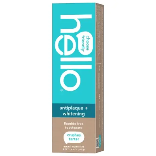 hello Antiplaque and Whitening Fluoride-Free Toothpaste , SLS Free and Vegan - 4.7oz image {13}