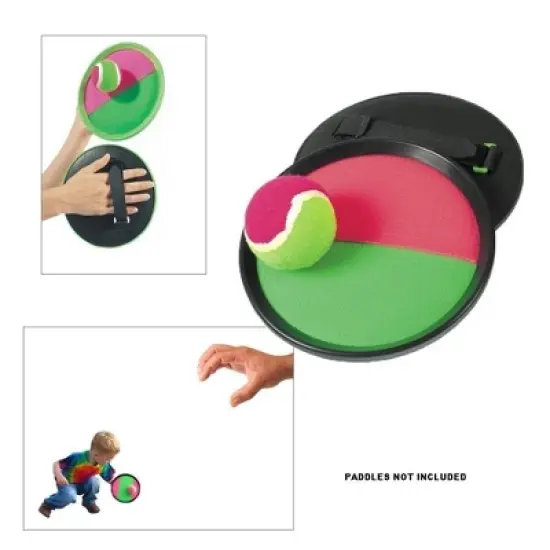 YMCtoys Replacement Sticky Balls for Toss and Catch Sport Game, Hook and Loop, Refill Pack of 6 image {3}