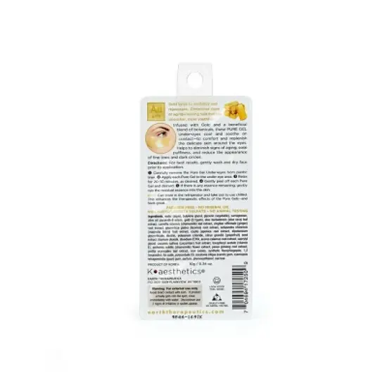 Earth Therapeutics Gold Pure Gel Under Eye Mask - 2ct image {1}