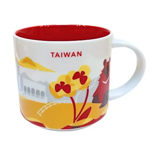 Starbucks You Are Here Series Taiwan Ceramic Mug, 14 Oz image {5}