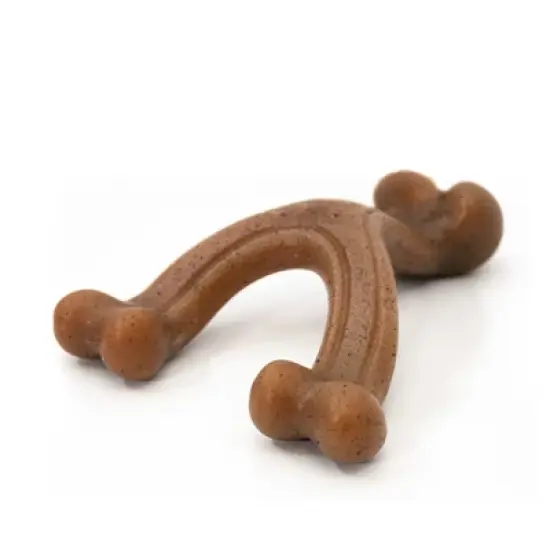 Nylabone Gourmet Style Strong Chew Wishbone Chew Toy - Bacon Flavor (Small/Regular) image {1}