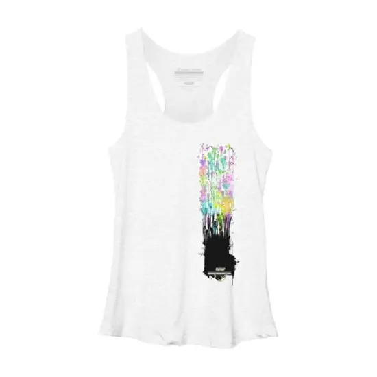 Women's Design By Humans My piano By Sebasebi Racerback Tank Top image {4}