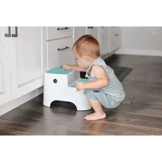 Prince Lionheart Uppy2 Step Stool for Kids' Potty Training and Bathroom - Glacier image {3}