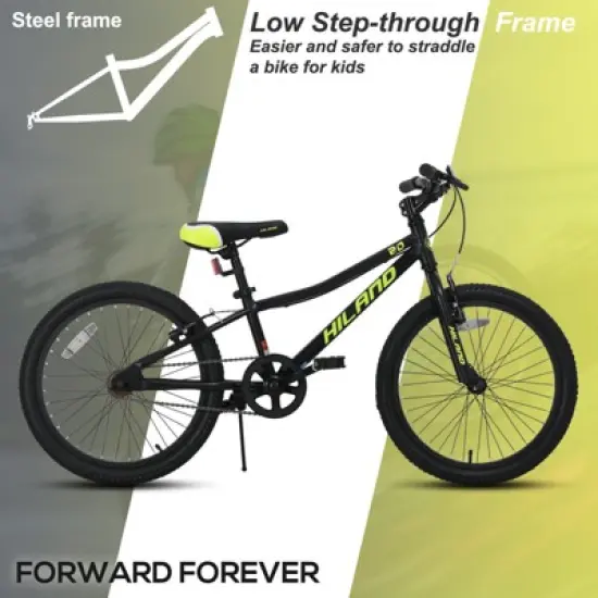 HILAND 20" Kids Mountain Bike for Boys, Girls, Teenager Bicycle image {4}