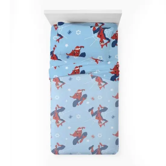 Spider-Man Twin Holiday Sheet Set image {2}