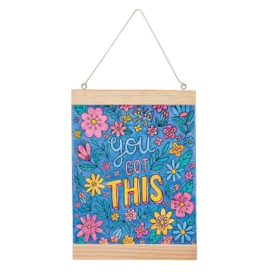 Faber-Castell 10pk Color By Number Wall Art You Got This 1ct image {1}