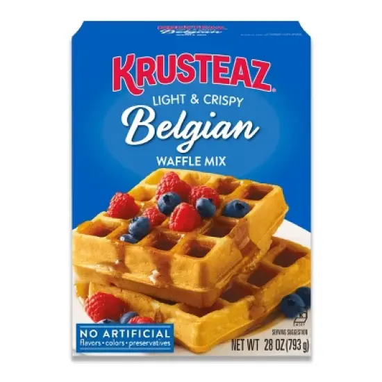 Krusteaz Belgian Waffle Mix - 28oz image {1}