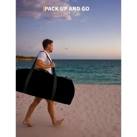 GustoWave Inflatable Floating Dock Air Dock Platform Floating Island Raft with Rope Ladder Swimming Water Platform for Pool Beach Ocean image {5}