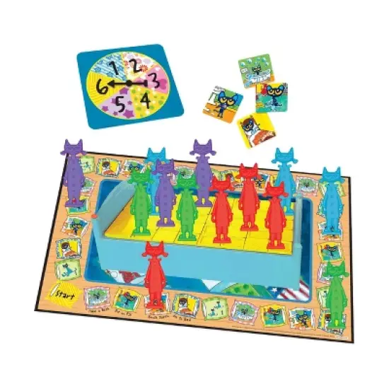Briarpatch Pete the Cat Bedtime Blues Game: Fine Motor Skills, 2-4 Players, Includes Board, Spinner, Tokens image {4}