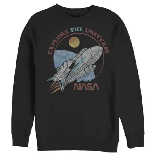 Men's NASA Explore The Universe Circle Portrait Sweatshirt image {3}
