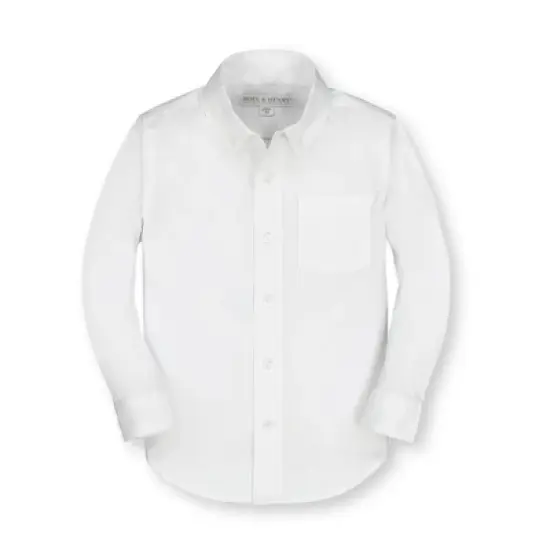 Hope & Henry Boys' Poplin Button Down Shirt, Kids image {13}